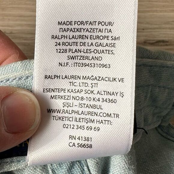 Polo Ralph Lauren Cotton Chino Very Light Denim Ball Cap Hat OSFM - Authentic - Picture 11 of 11